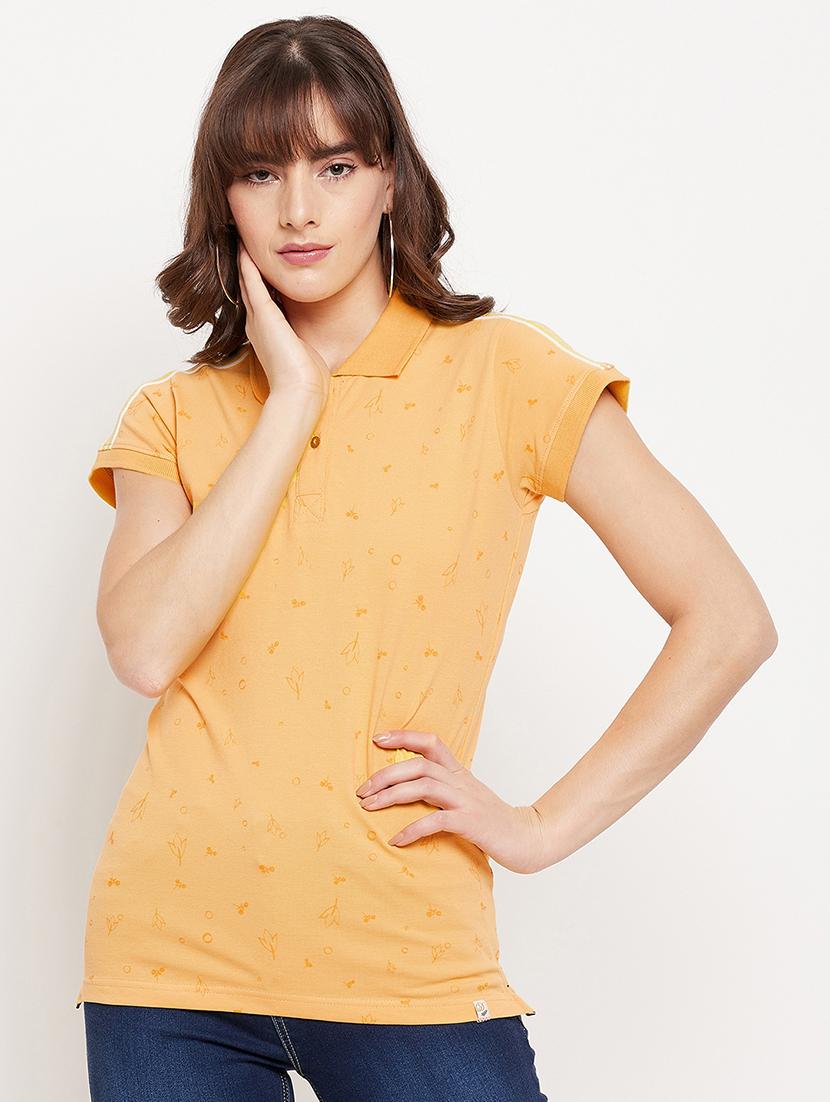 polo neck printed tee  - 18417244 -  Zoom Image - 0