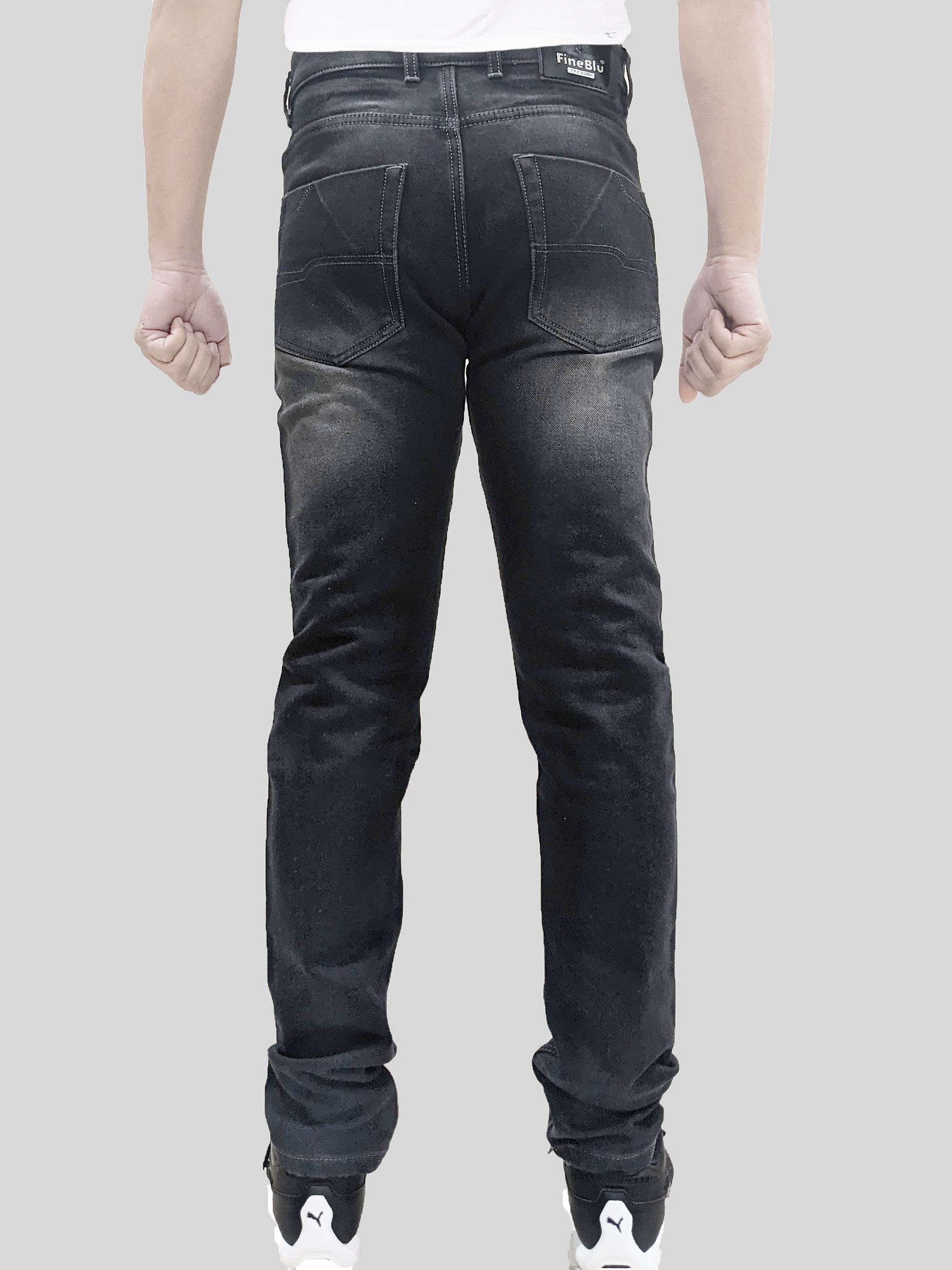 mens slim fit plain jeans - 18417514 -  Standard Image - 3