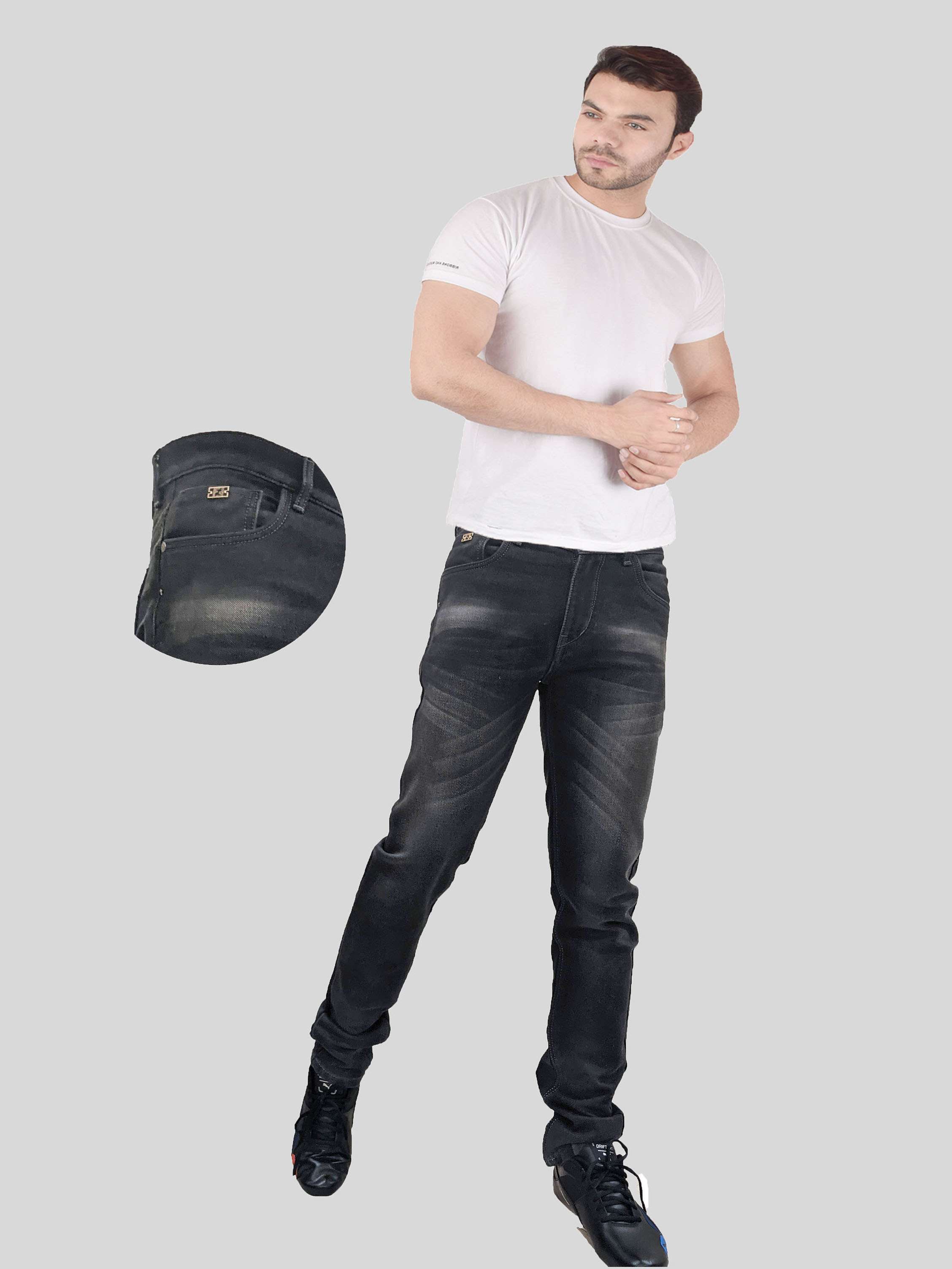 mens slim fit plain jeans - 18417514 -  Standard Image - 5