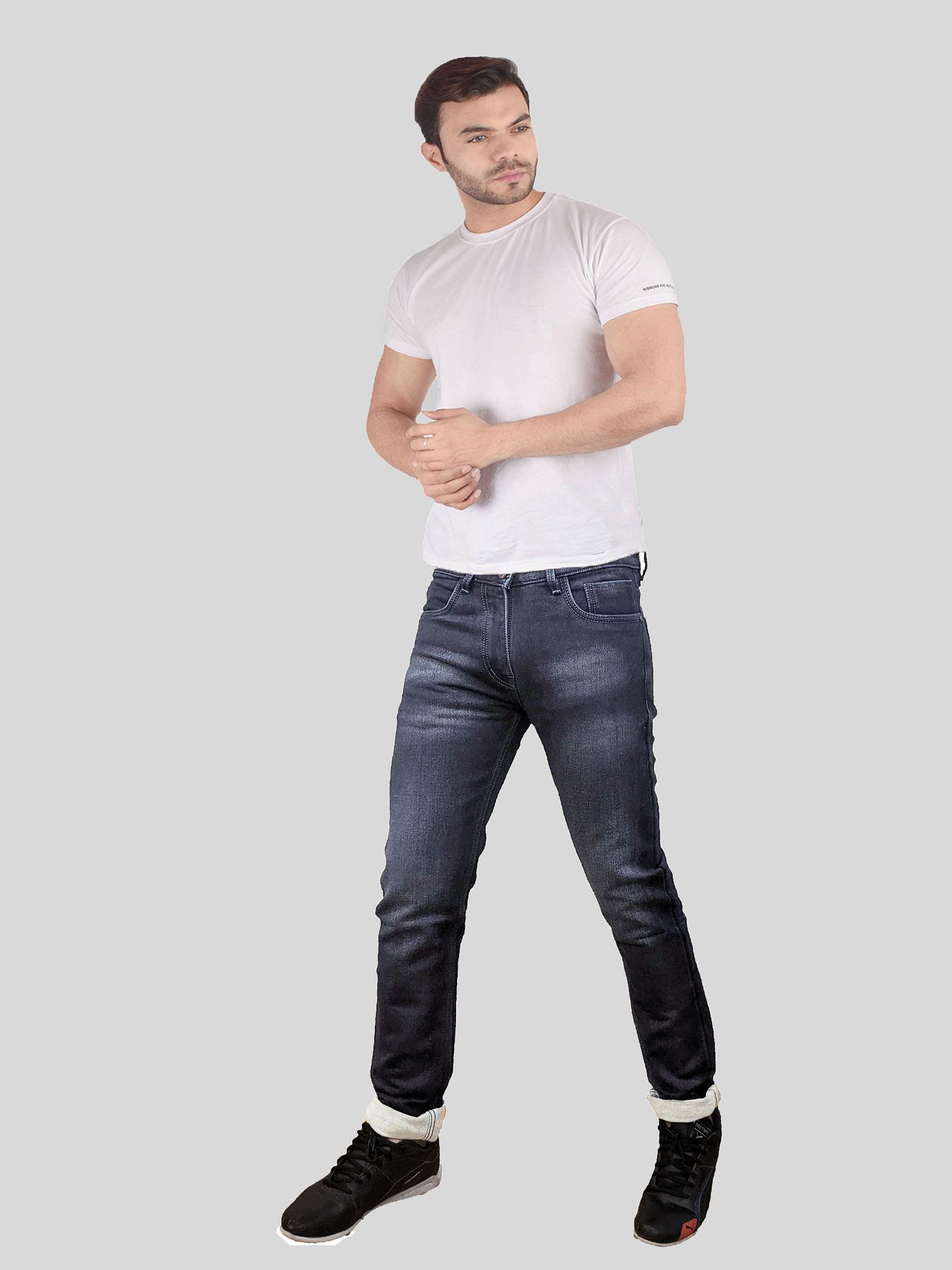 mens slim fit plain jeans - 18417516 -  Standard Image - 5
