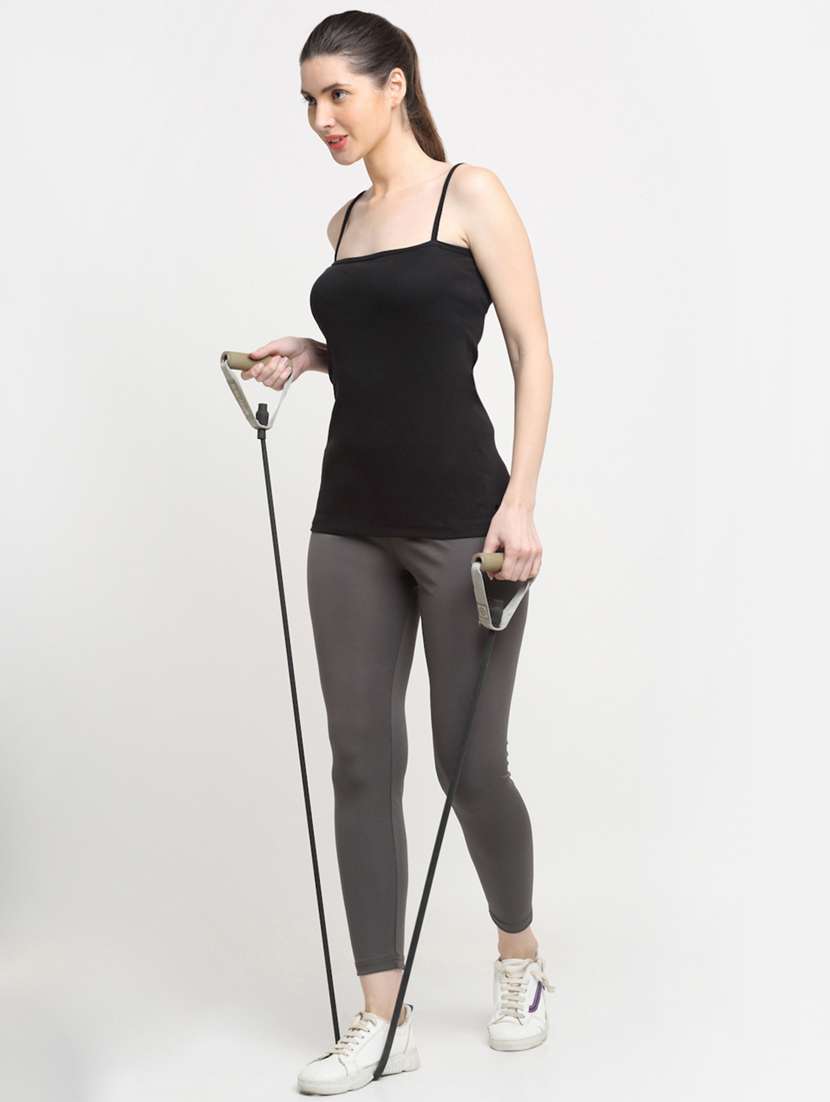 black solid camisole - 18417955 -  Standard Image - 3