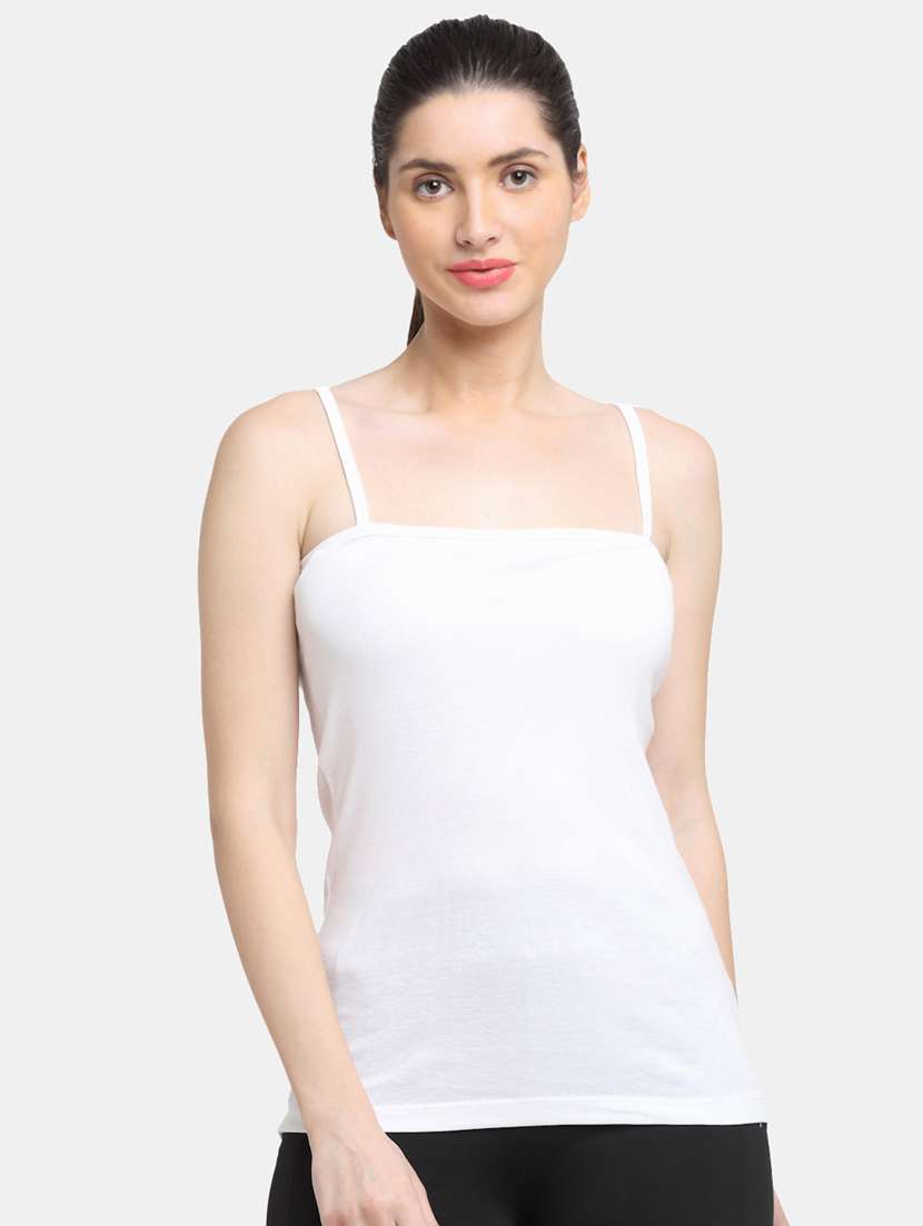 white solid camisole