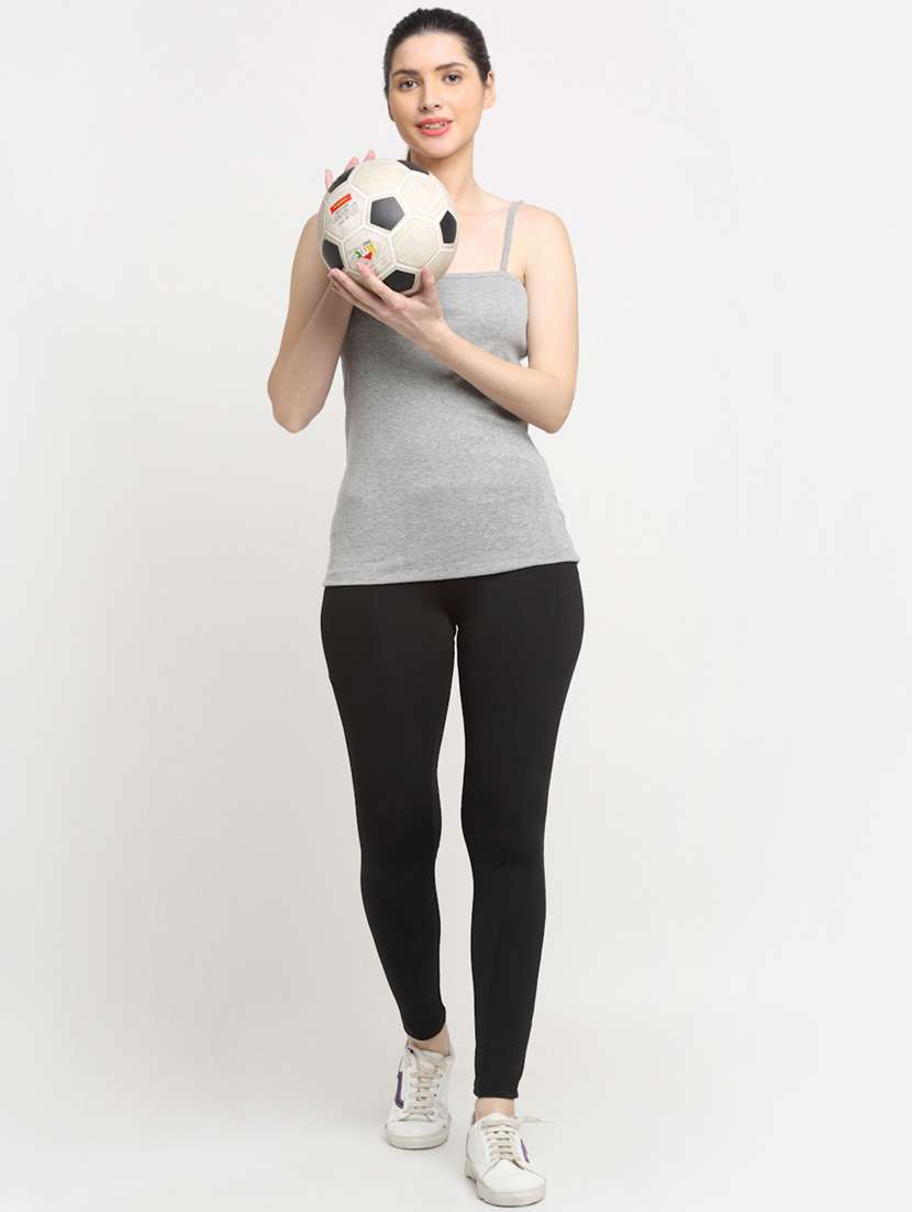 grey solid camisole - 18417958 -  Standard Image - 3