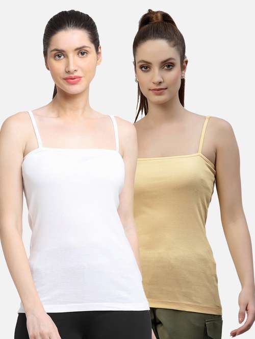 pack of 2 solid camisole - 18417992 -  Standard Image - 0