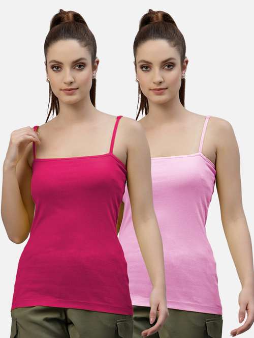 pack of 2 solid camisole - 18418047 -  Standard Image - 0