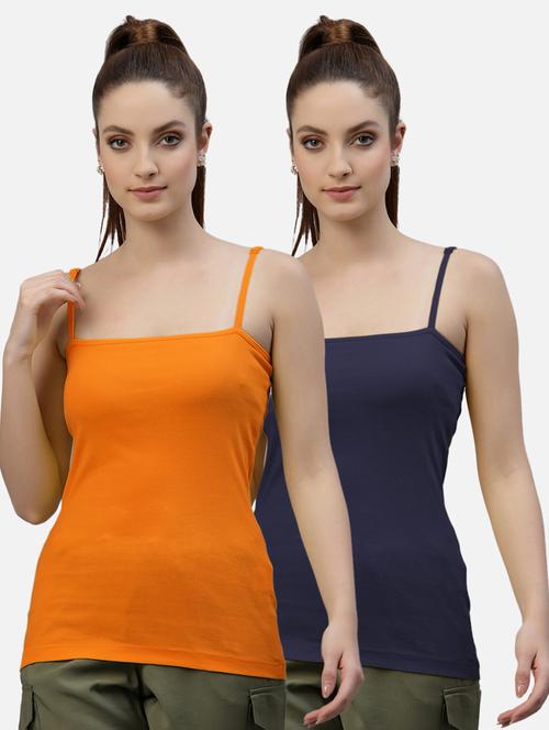 pack of 2 solid camisole - 18418060 -  Standard Image - 0