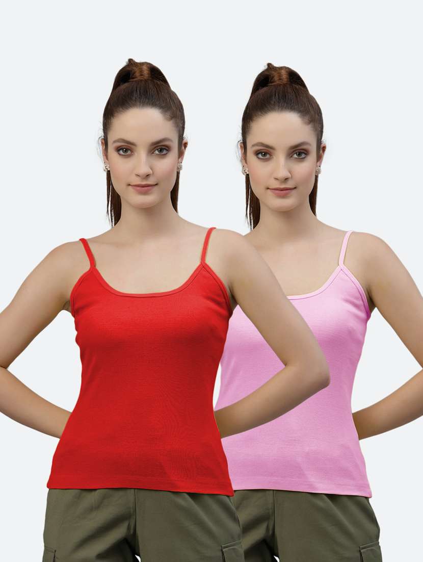 pack of 2 solid camisoles