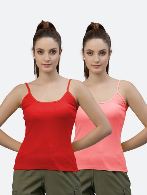 pack of 2 solid camisoles - 18418127 -  Standard Image - 0