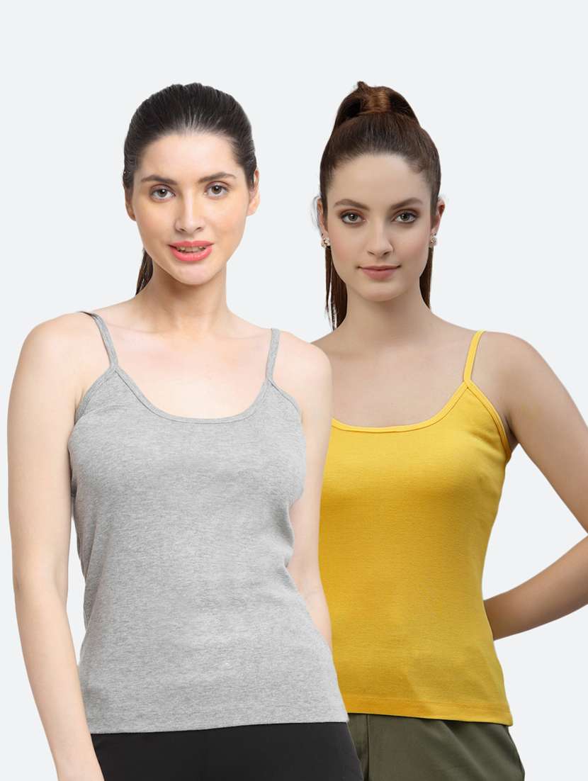 pack of 2 solid camisoles