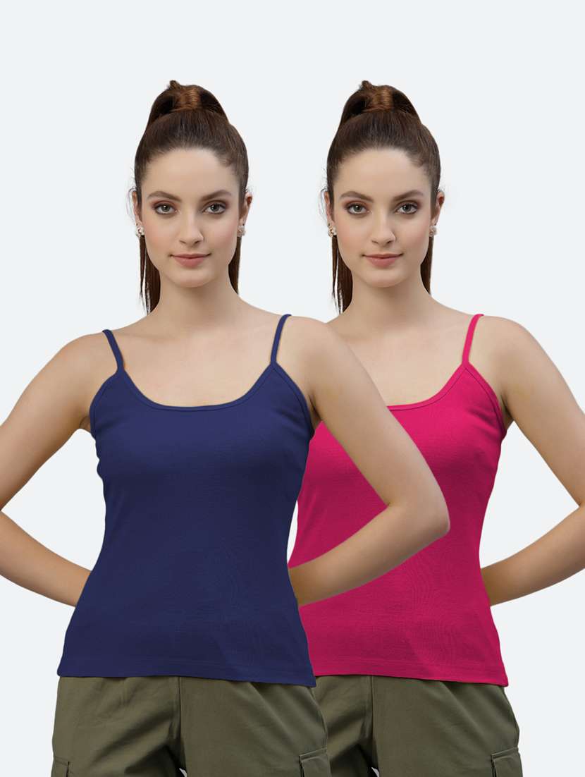 pack of 2 solid camisoles