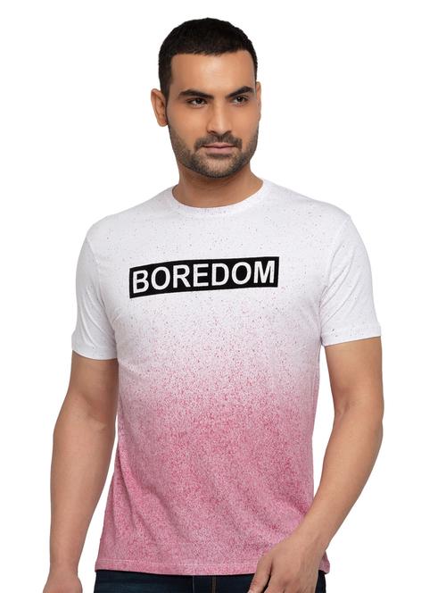 purple chest-printed t-shirt - 18418430 - Standard Image - 0