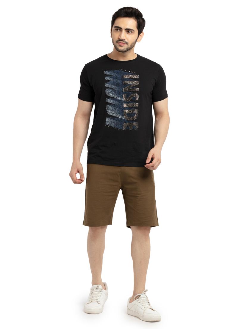 olive-green solid short - 18418549 - Standard Image - 3