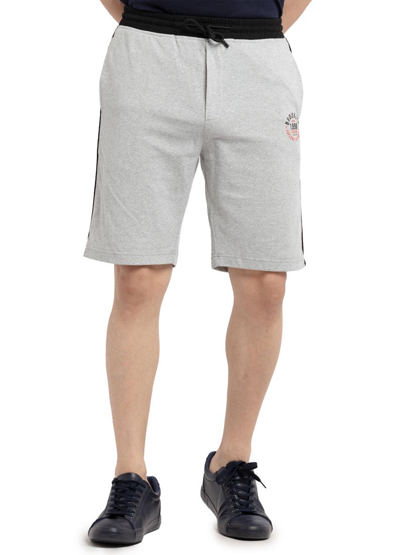 grey solid short - 18418553 -  Zoom Image - 0