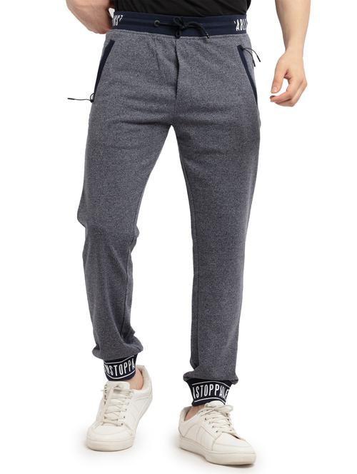 navy blue solid jogger - 18418608 -  Standard Image - 0