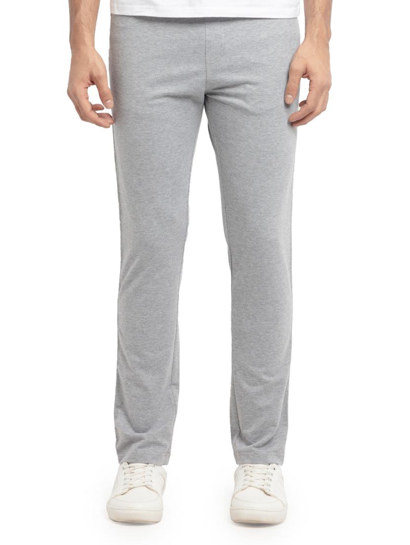 grey solid full length track pant - 18418627 -  Zoom Image - 0