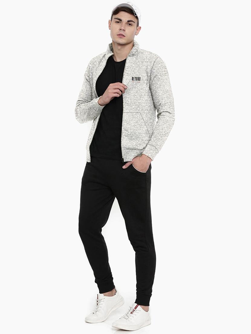 grey chest print sweatshirt - 18419148 - Standard Image - 3