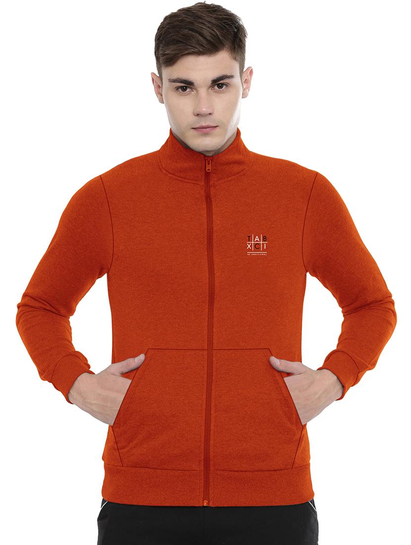 rust chest print sweatshirt - 18419151 -  Zoom Image - 0
