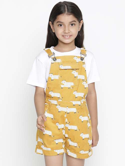 yellow printed jump suit - 18419485 -  Standard Image - 0