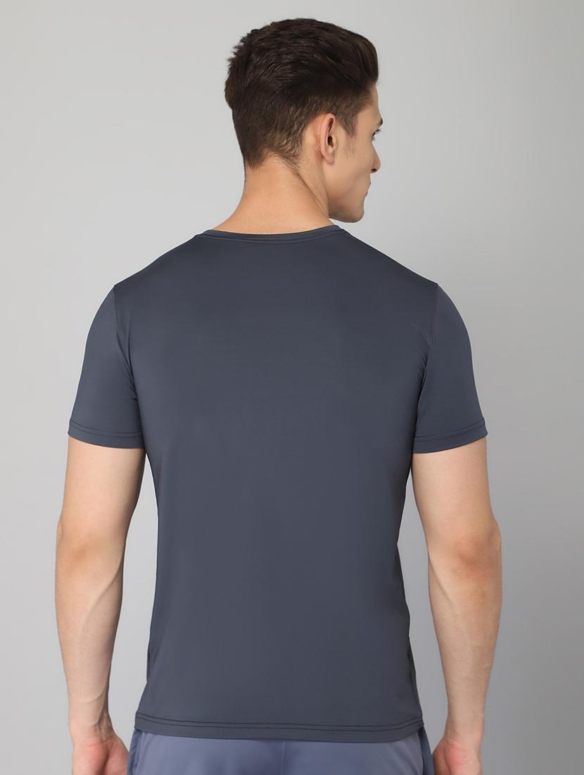 grey chest-printed t-shirt - 18419963 - Standard Image - 3