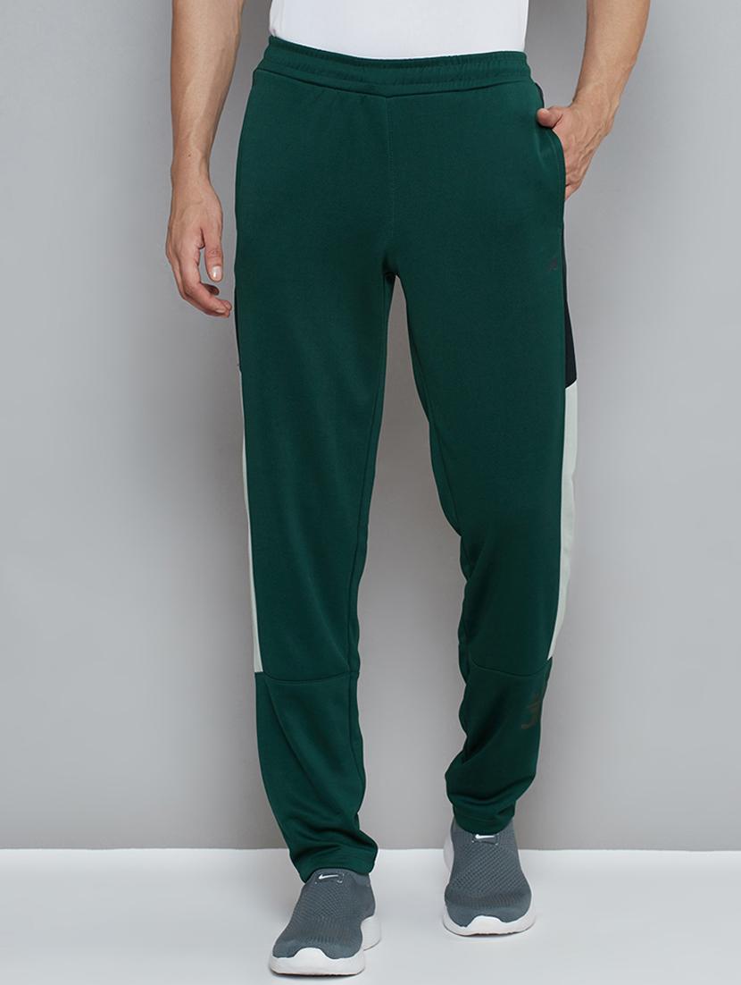 green printed full length track pant - 18420091 - Zoom Image - 0