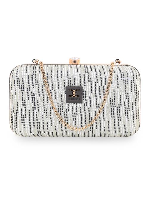 gold leatherette (pu) regular clutch - 18420193 - Standard Image - 0