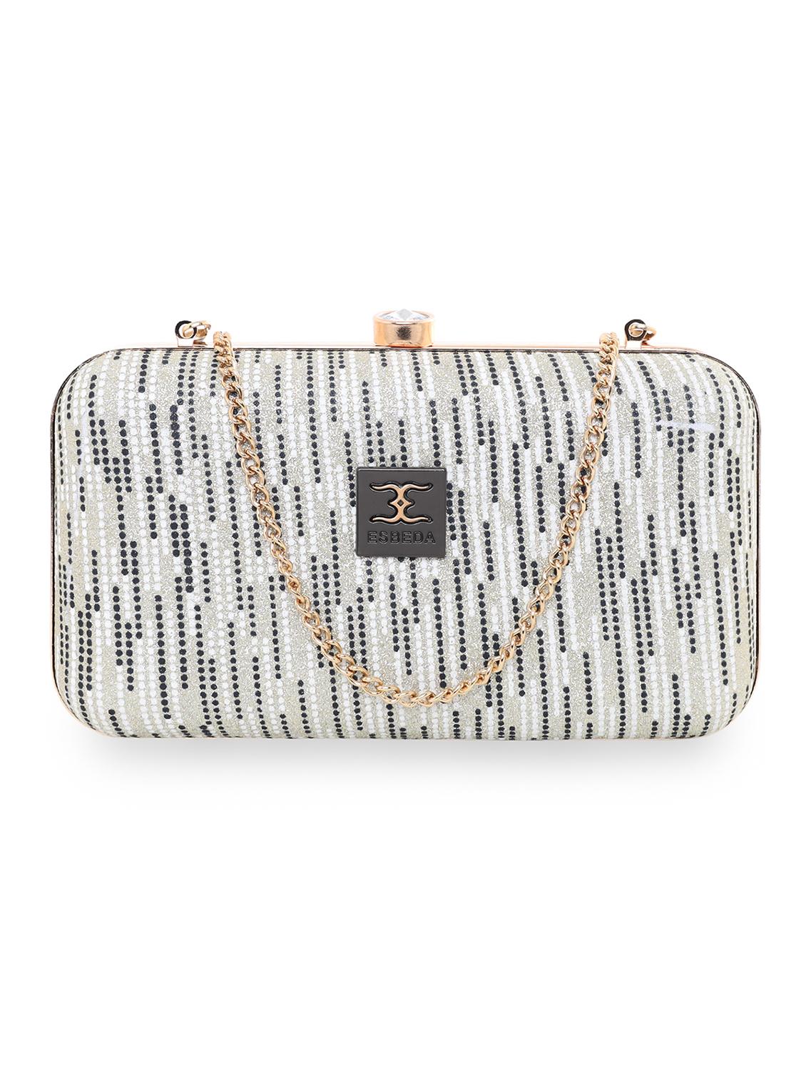 gold leatherette (pu) regular clutch - 18420193 - Zoom Image - 0