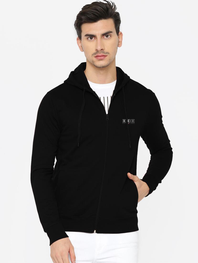 black chest print sweatshirt - 18420482 -  Zoom Image - 0