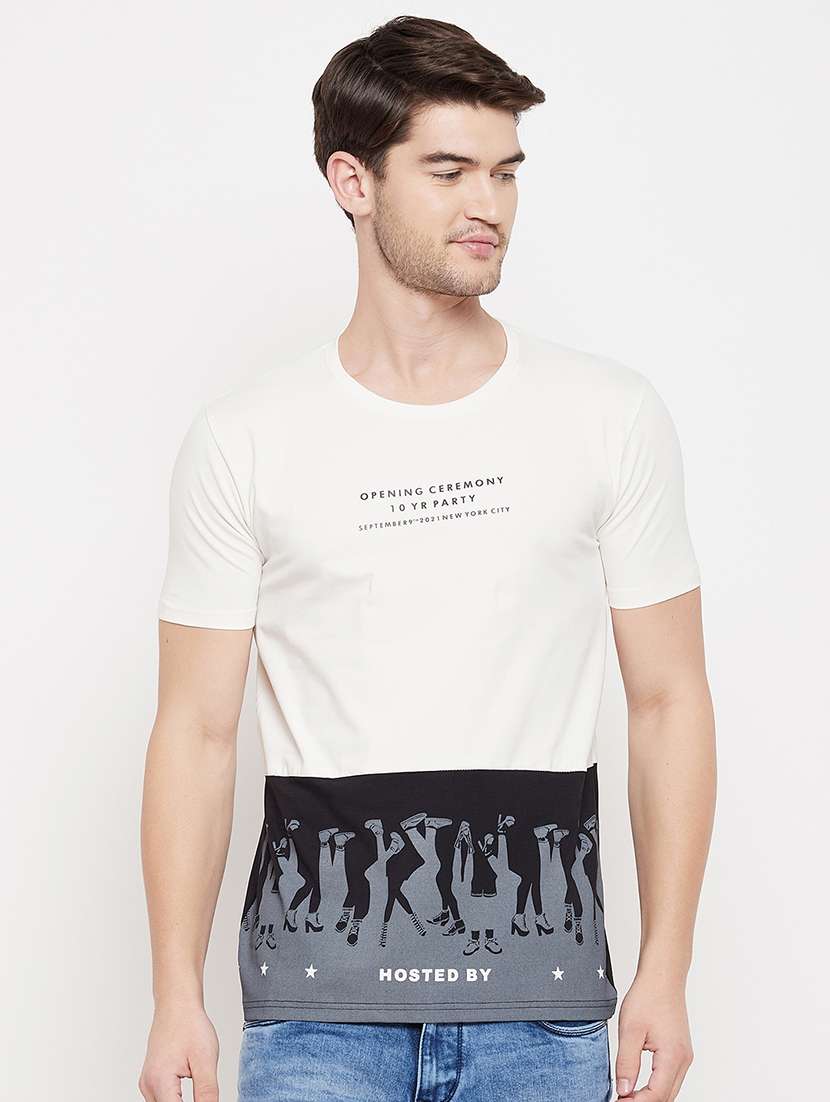 black printed t-shirt - 18422162 -  Zoom Image - 0