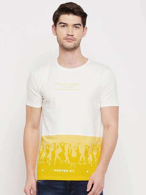 yellow printed t-shirt - 18422163 -  Standard Image - 0
