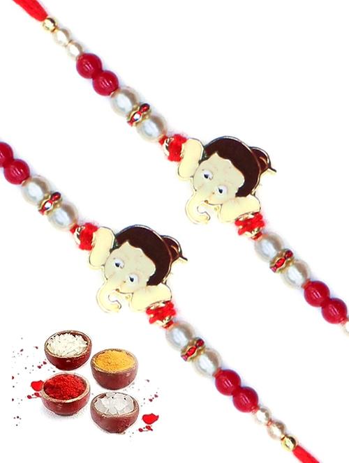 pack of 2 ganesha kids thread rakhi - 18422667 -  Standard Image - 0