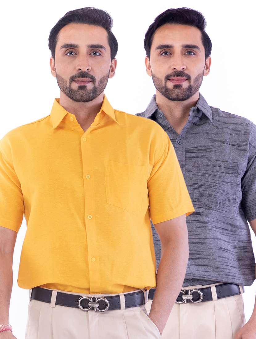 mens printed formal shirt