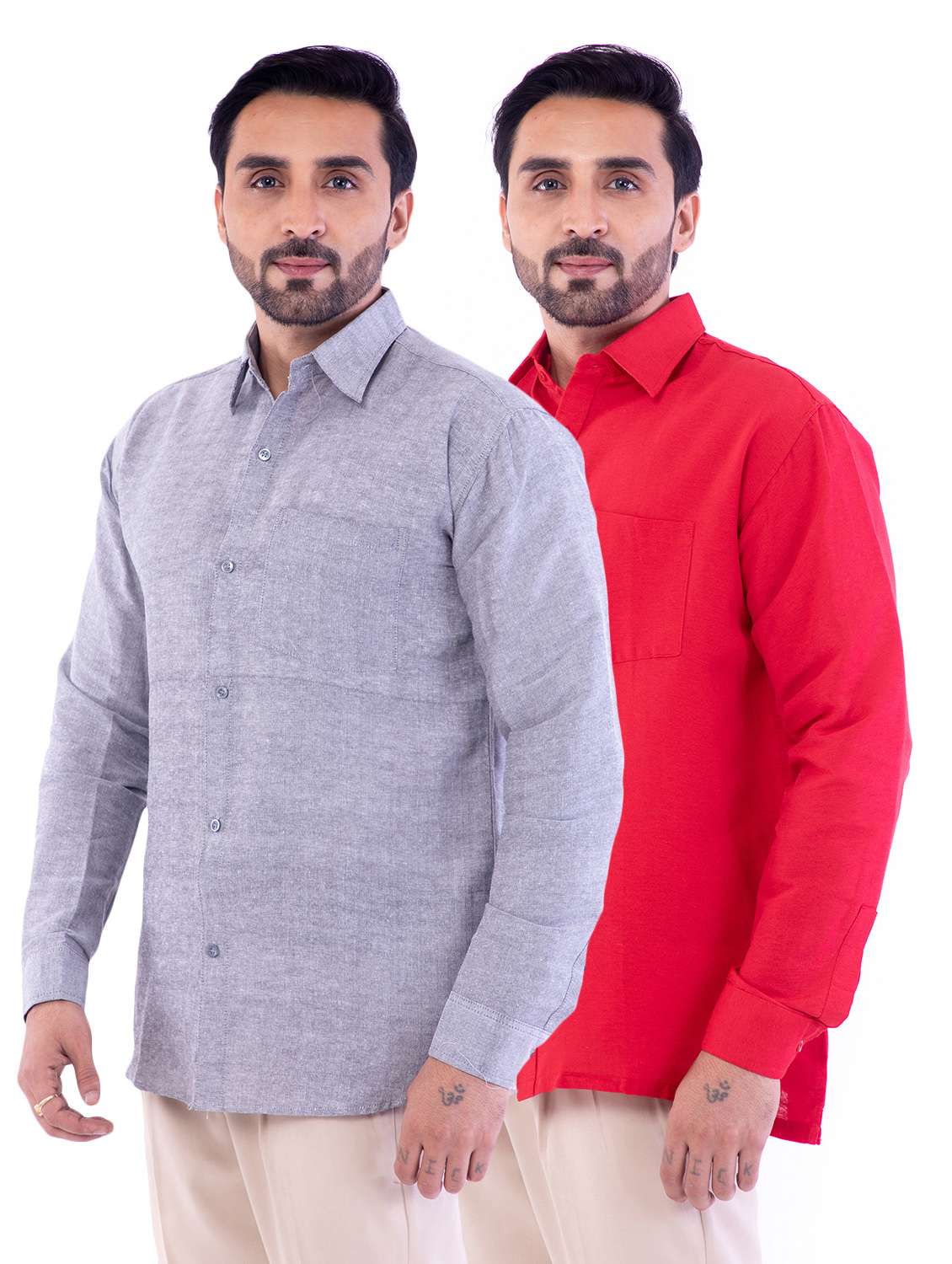 mens solid casual shirt