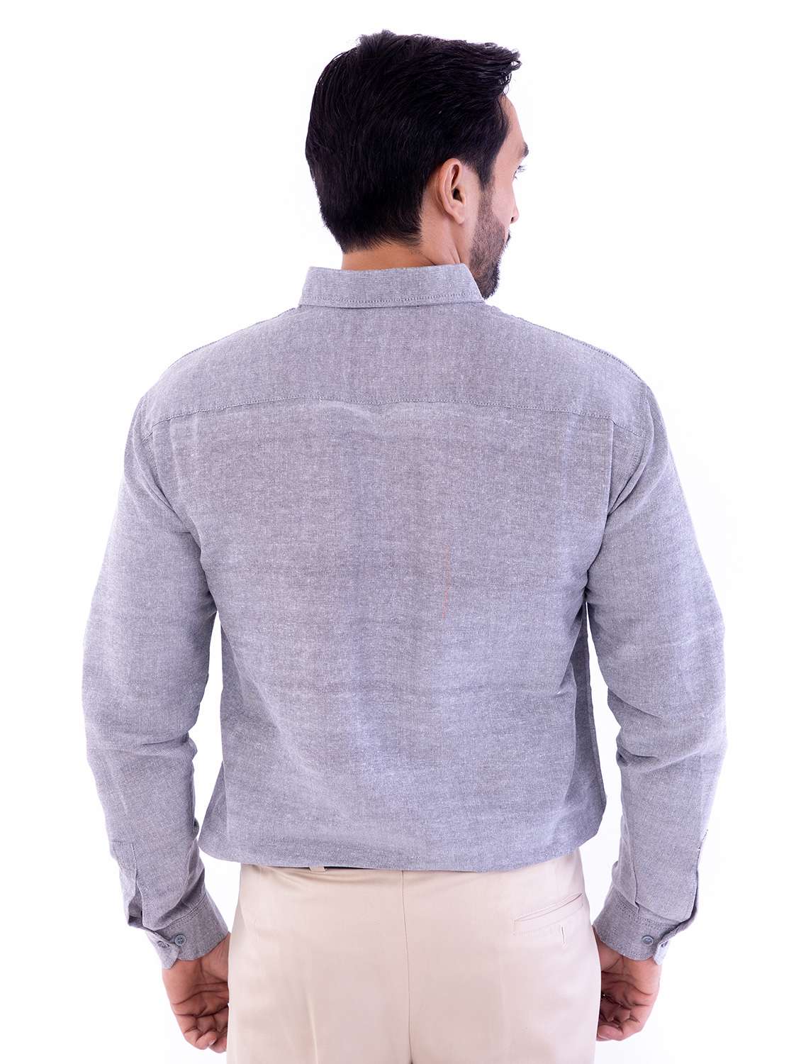 Mens Solid Casual Shirt - 18423051 -  Standard Image - 3