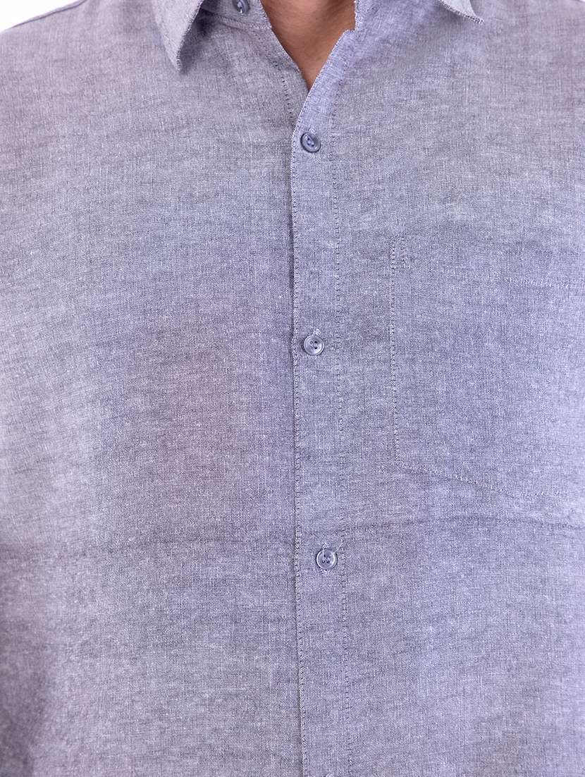 Mens Solid Casual Shirt - 18423051 -  Standard Image - 5