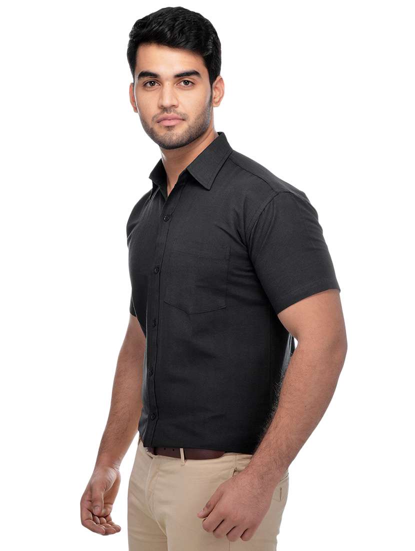 mens solids formal shirt - 18423175 -  Standard Image - 5