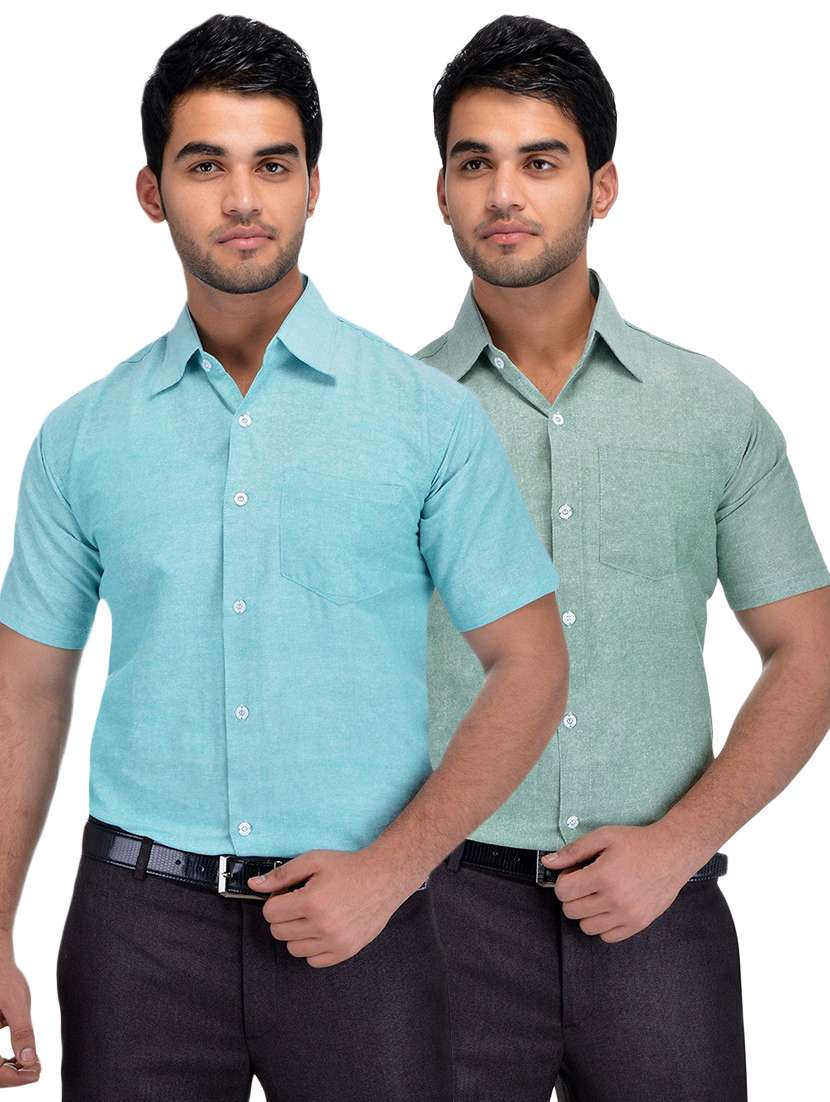 mens solids formal shirt - 18423181 -  Zoom Image - 0