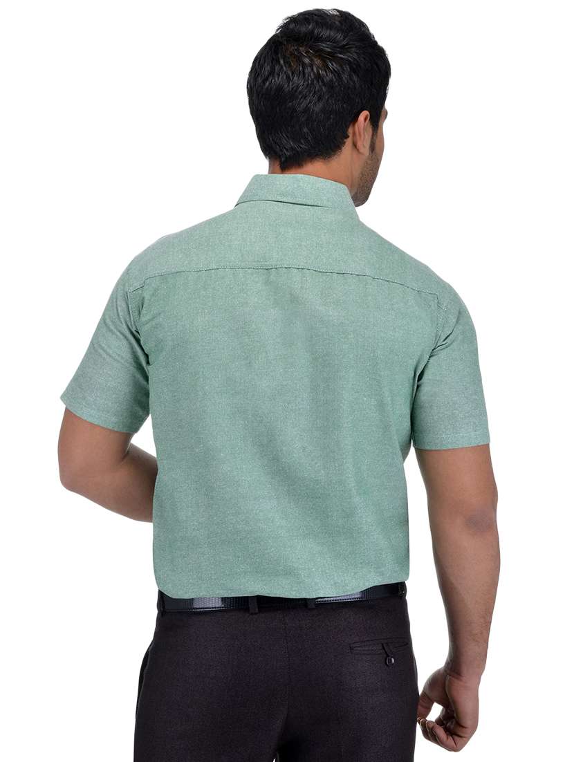 mens solids formal shirt - 18423181 - Standard Image - 3
