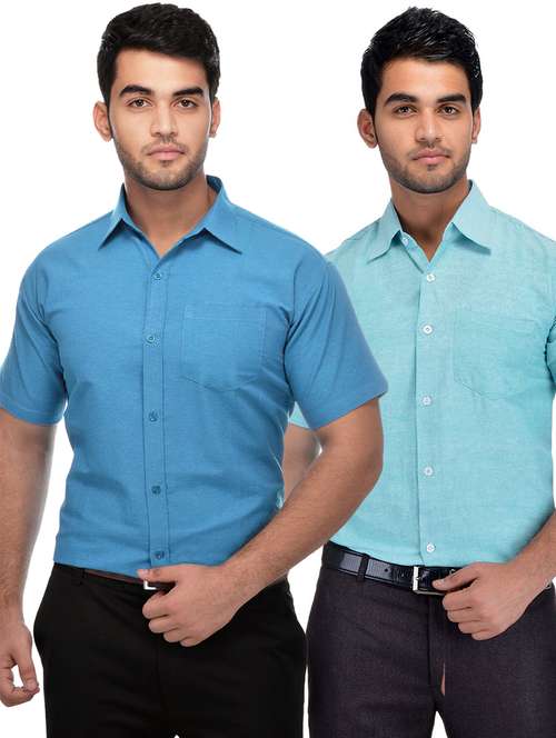 mens solids formal shirt - 18423392 - Standard Image - 0
