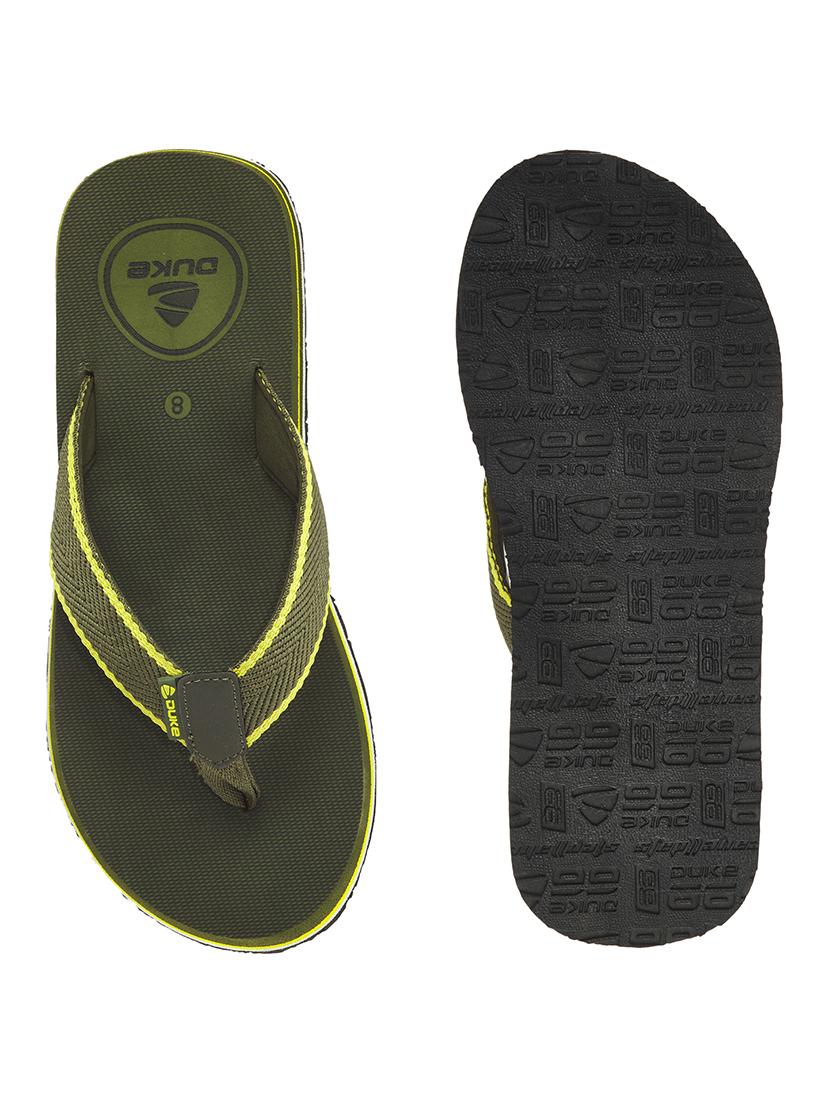 green pu slip on flip flops - 18423727 - Standard Image - 3