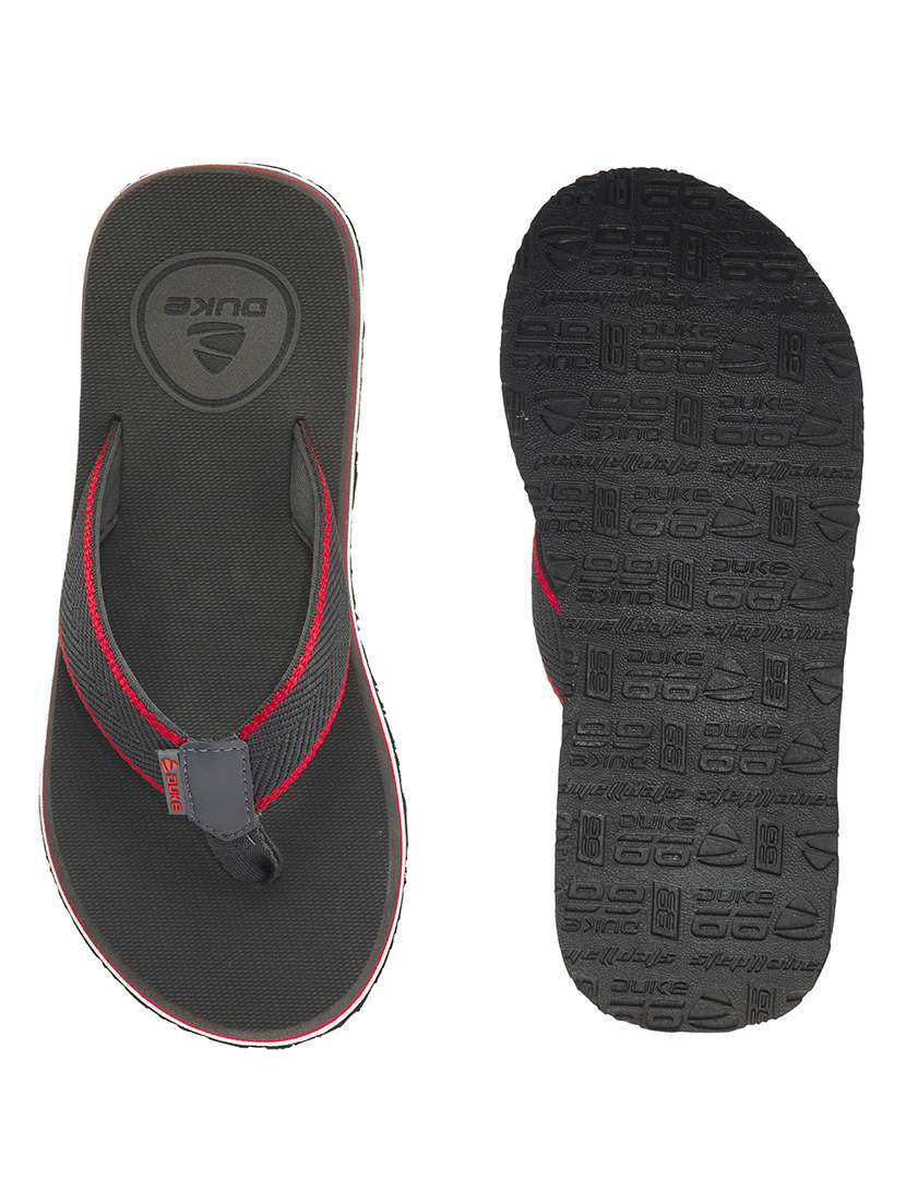 grey pu slip on flip flops - 18423728 -  Standard Image - 3