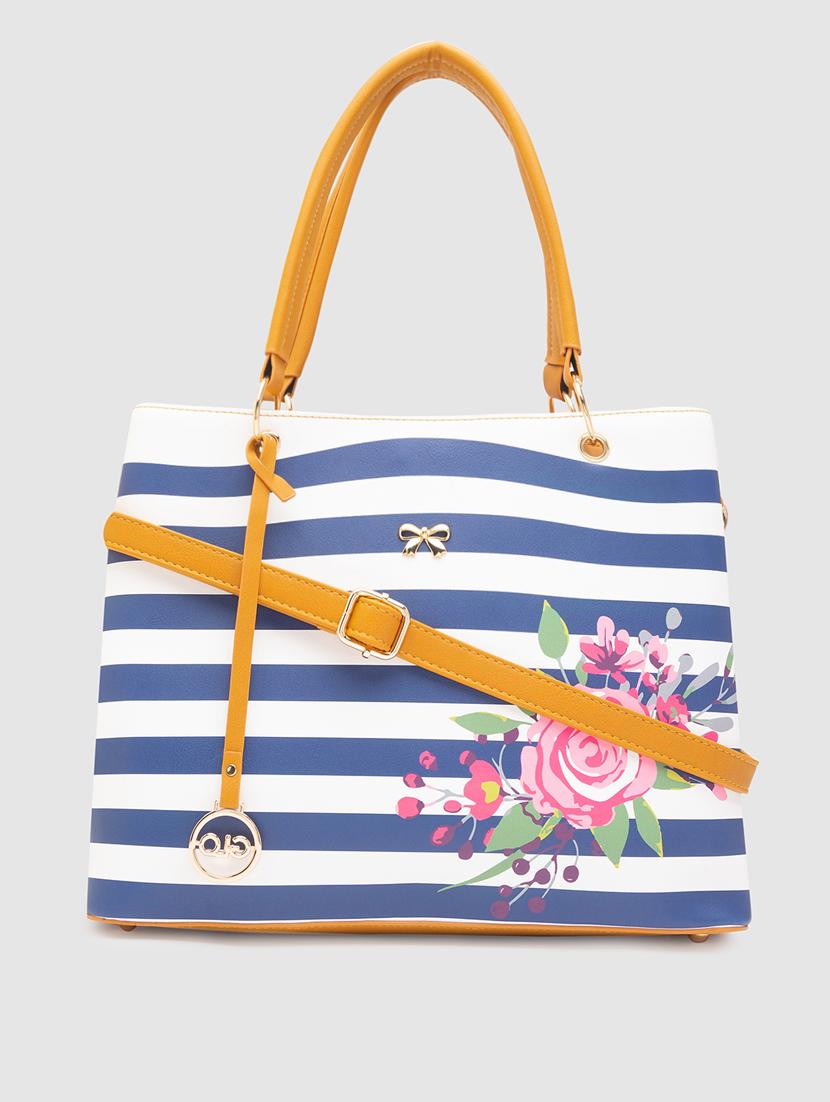 blue striped regular handbag - 18424341 - Zoom Image - 0