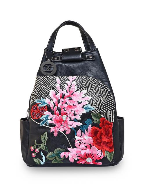 black floral regular backpack - 18424721 -  Standard Image - 0