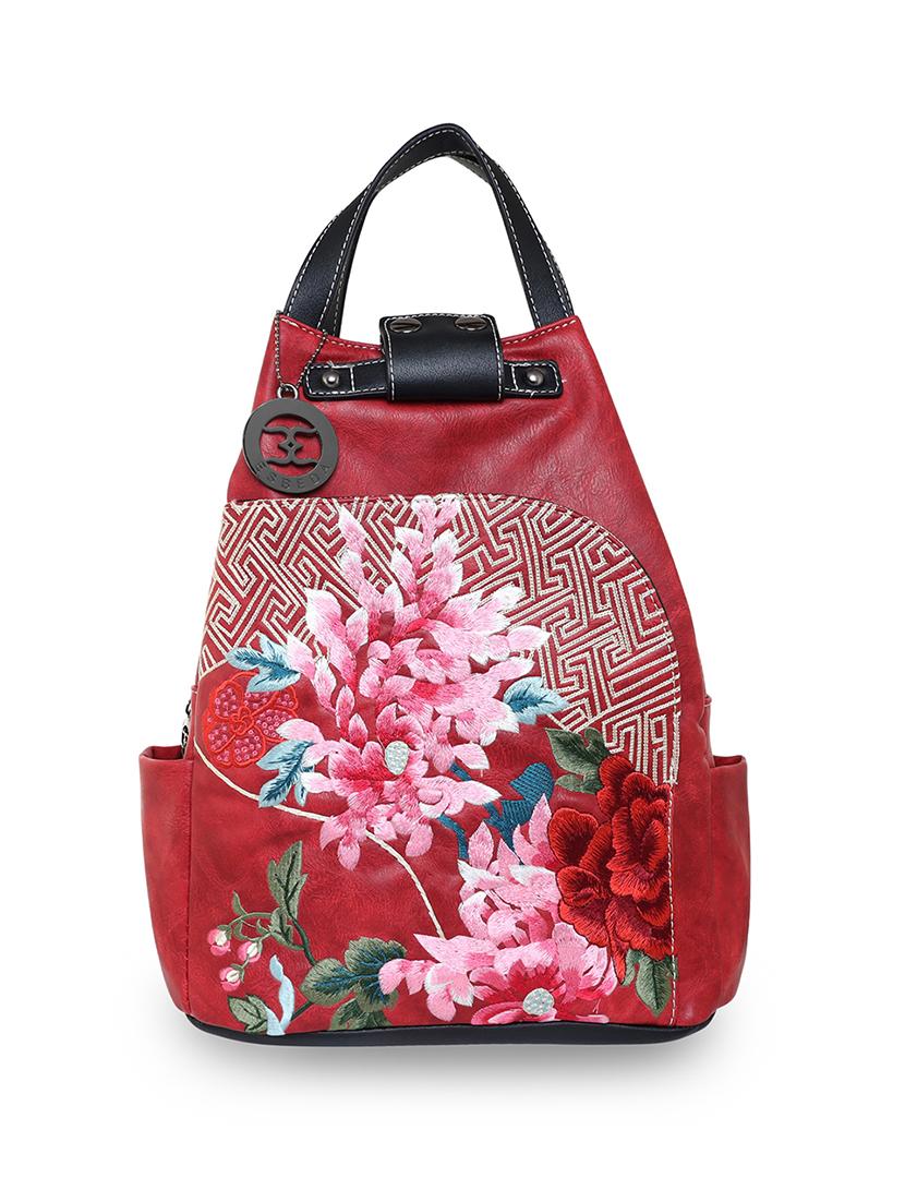 red floral regular backpack - 18424722 -  Zoom Image - 0