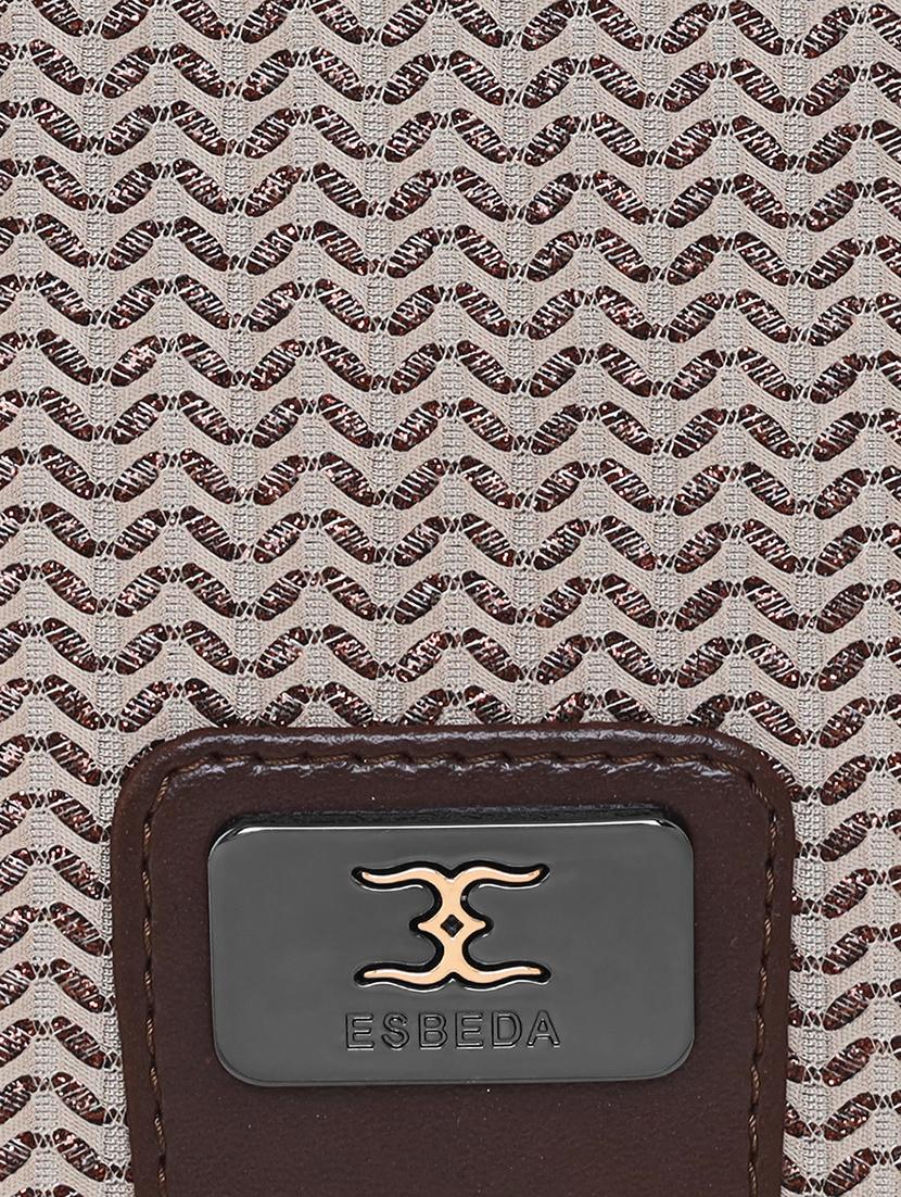 gold textured regular handbag - 18424762 - Standard Image - 3