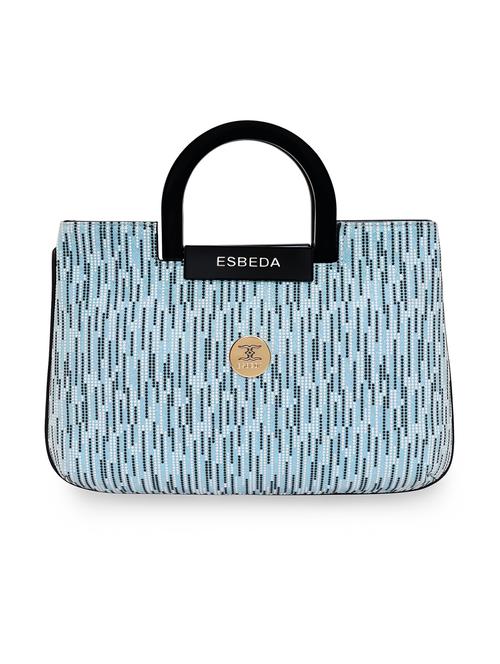 blue printed regular handbag - 18424781 - Standard Image - 0