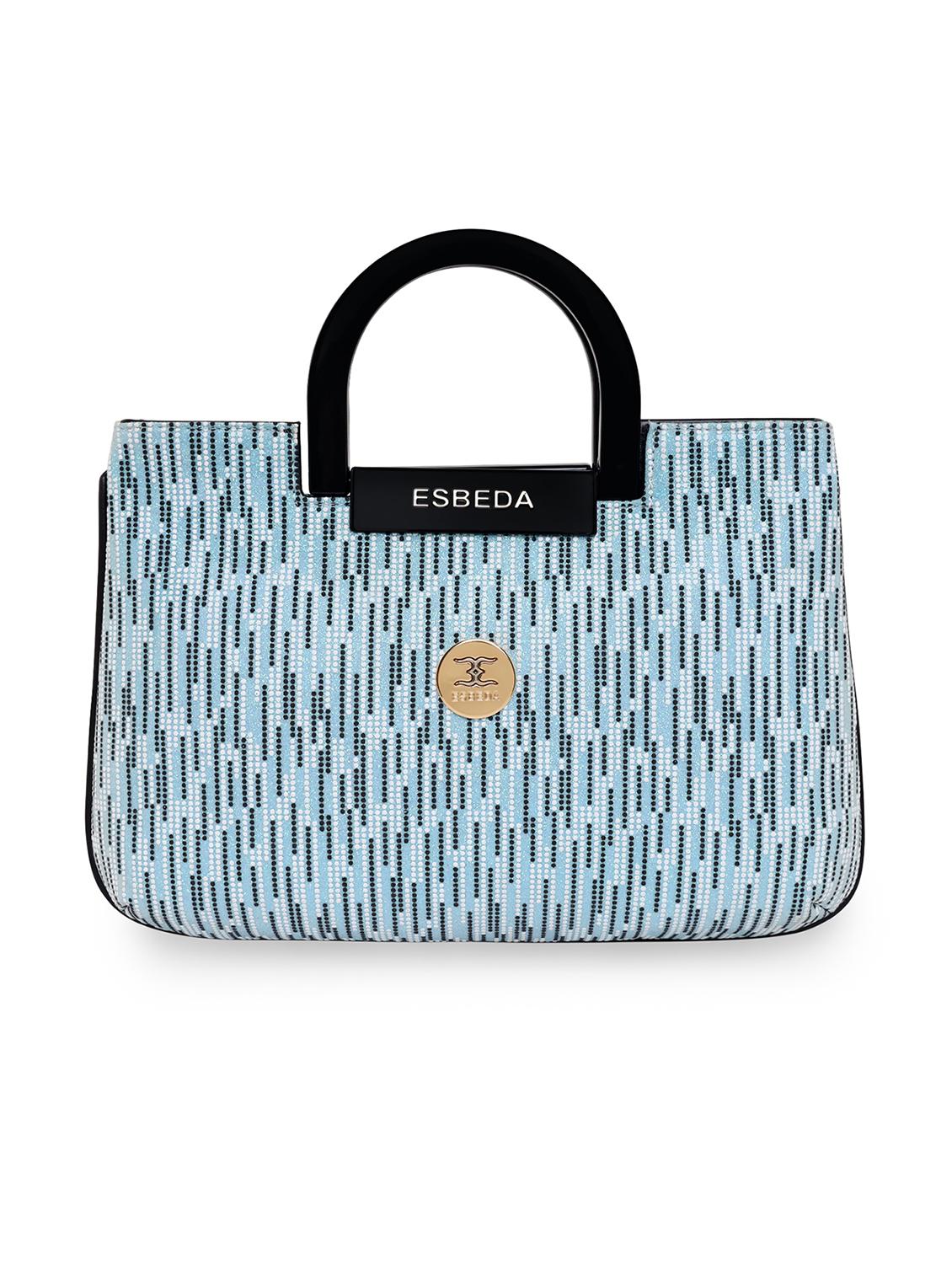 blue printed regular handbag - 18424781 - Zoom Image - 0