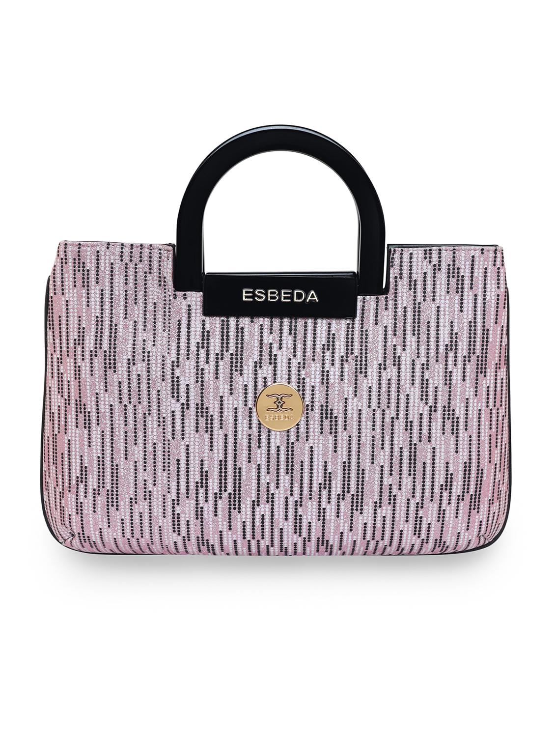 pink printed regular handbag - 18424785 -  Zoom Image - 0