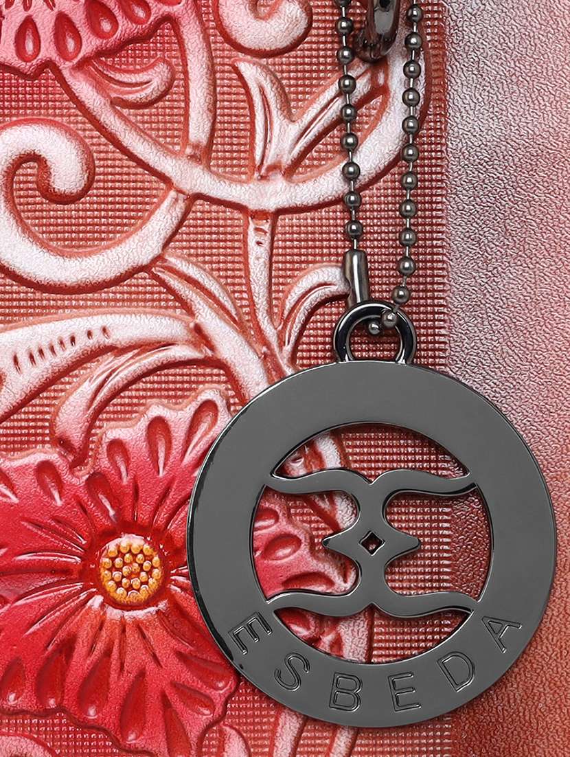 tan floral regular handbag - 18424805 -  Standard Image - 3