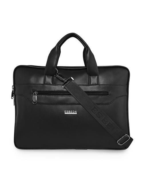 black textured regular laptop bag - 18424813 -  Standard Image - 0