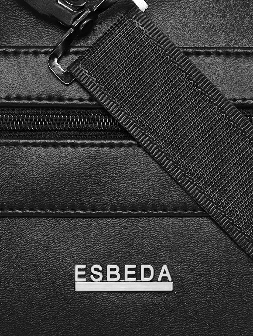 black textured regular laptop bag - 18424813 - Standard Image - 3